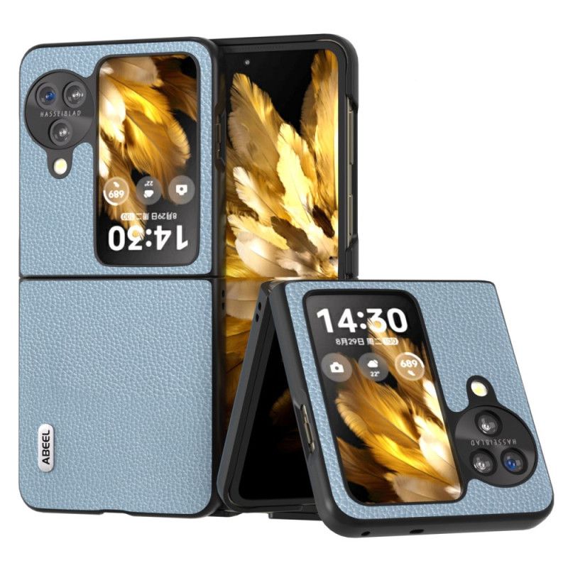 Hoesje Oppo Find N3 Flip Litchi Kunstleer Abeel