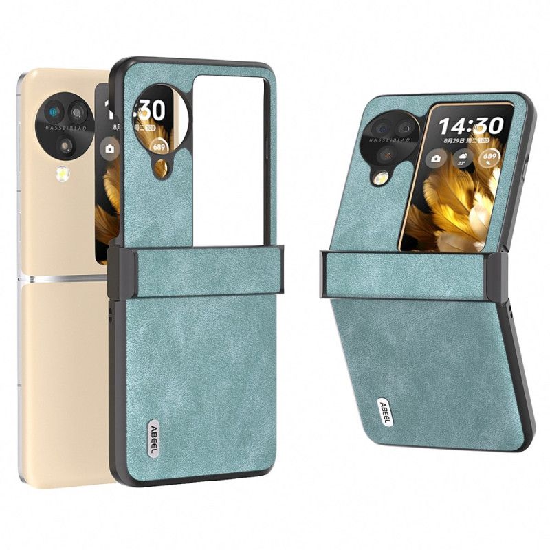 Hoesje Oppo Find N3 Flip Retro Leerstijl Abeel