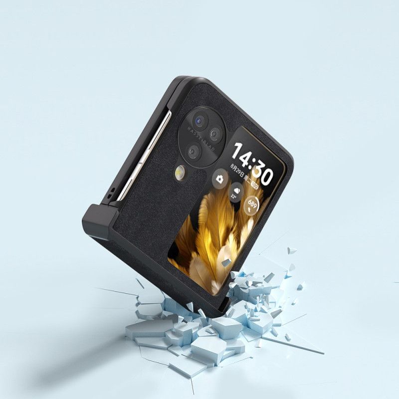 Hoesje Oppo Find N3 Flip Retro Leerstijl Abeel