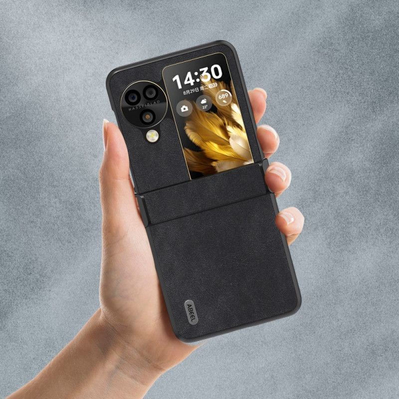 Hoesje Oppo Find N3 Flip Retro Leerstijl Abeel