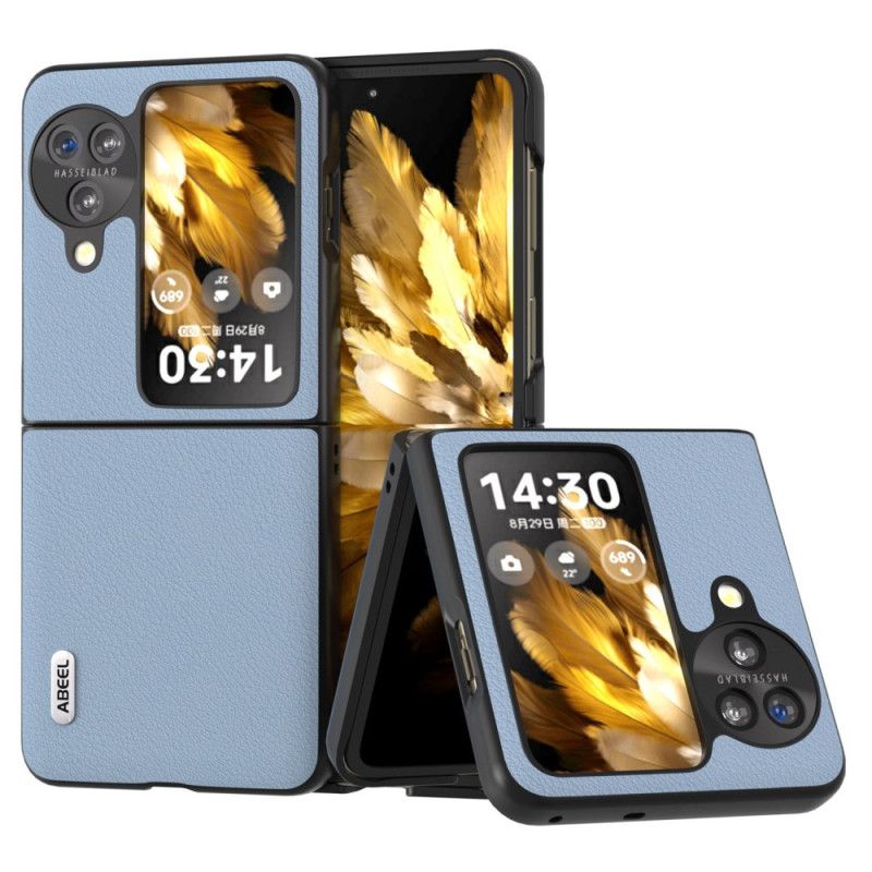 Hoesje Voor Oppo Find N3 Flip Abeel Getextureerd Leerstijl