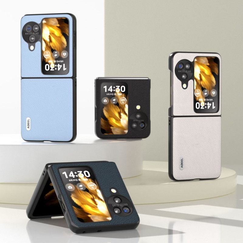 Hoesje Voor Oppo Find N3 Flip Abeel Getextureerd Leerstijl