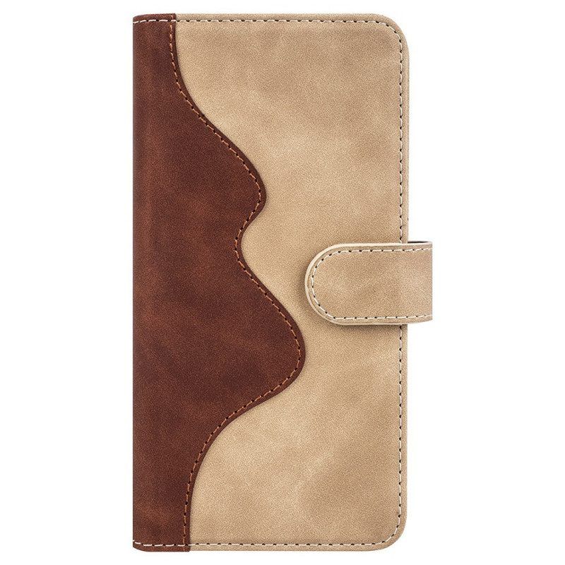 Leren Hoesje voor Oppo Find X5 Pro Grafisch Patroon