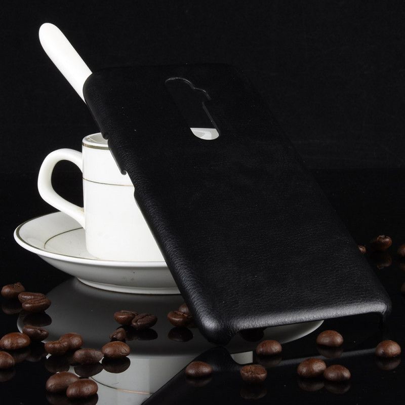 Hoesje Oppo Reno 2Z Grijs Zwart Lychee Leereffect