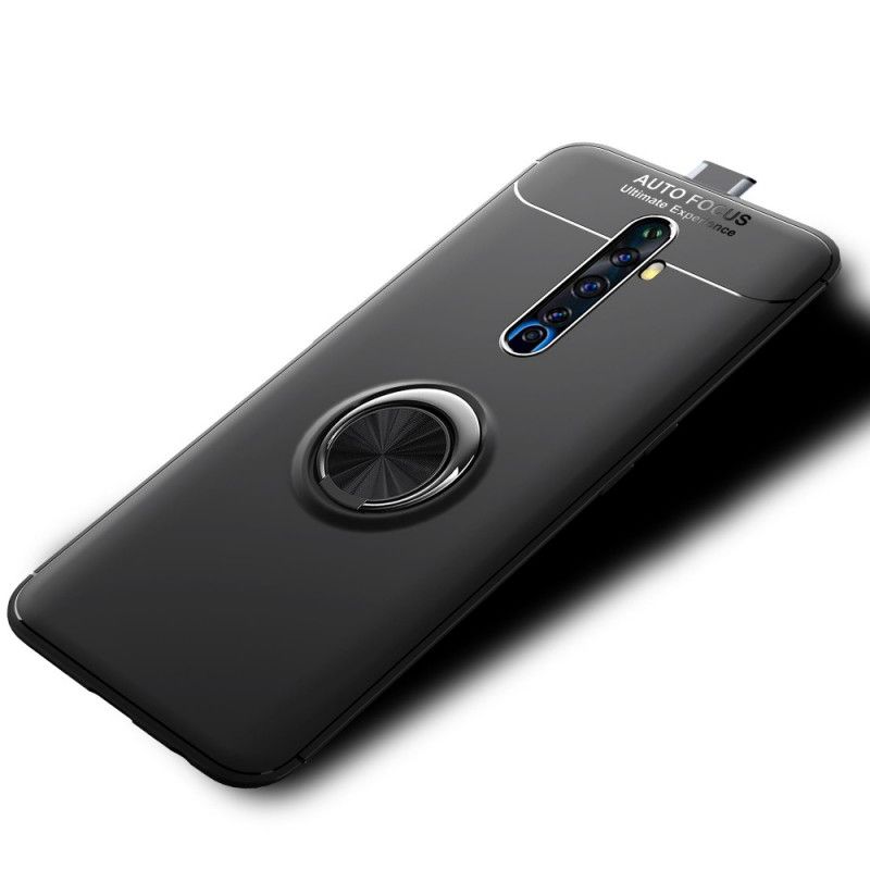 Hoesje Oppo Reno 2Z Rood Zwart Roterende Ring