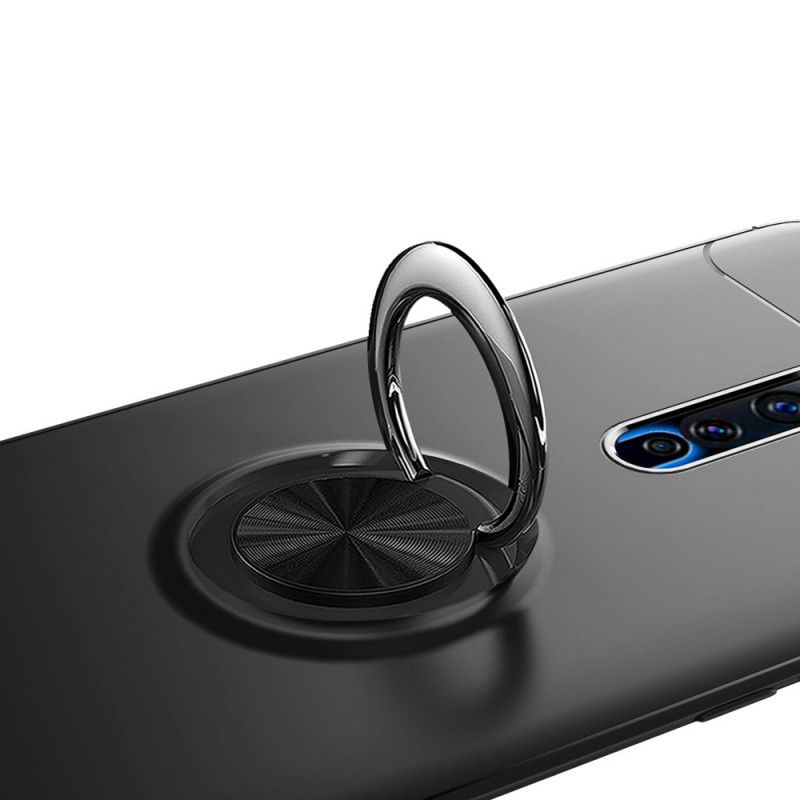 Hoesje Oppo Reno 2Z Rood Zwart Roterende Ring