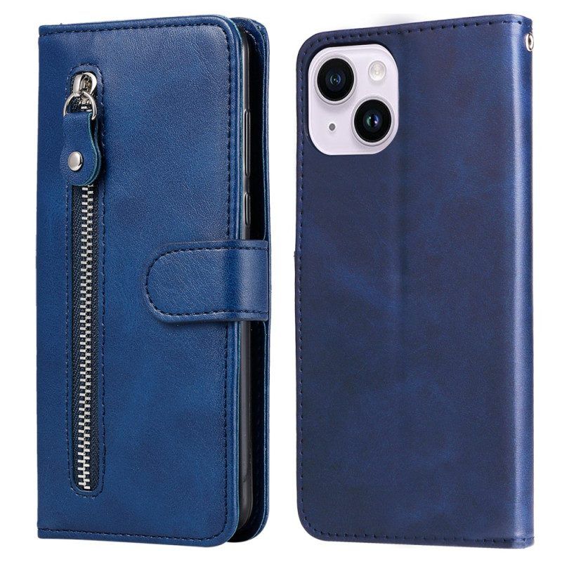 Folio-hoesje voor iPhone 15 Portemonnee