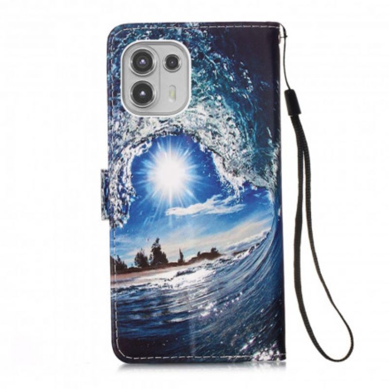 Bescherming Hoesje Motorola Edge 20 Lite Love The Wave