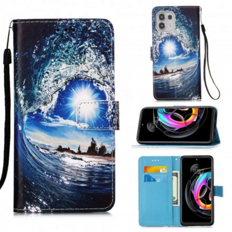 Bescherming Hoesje Motorola Edge 20 Lite Love The Wave