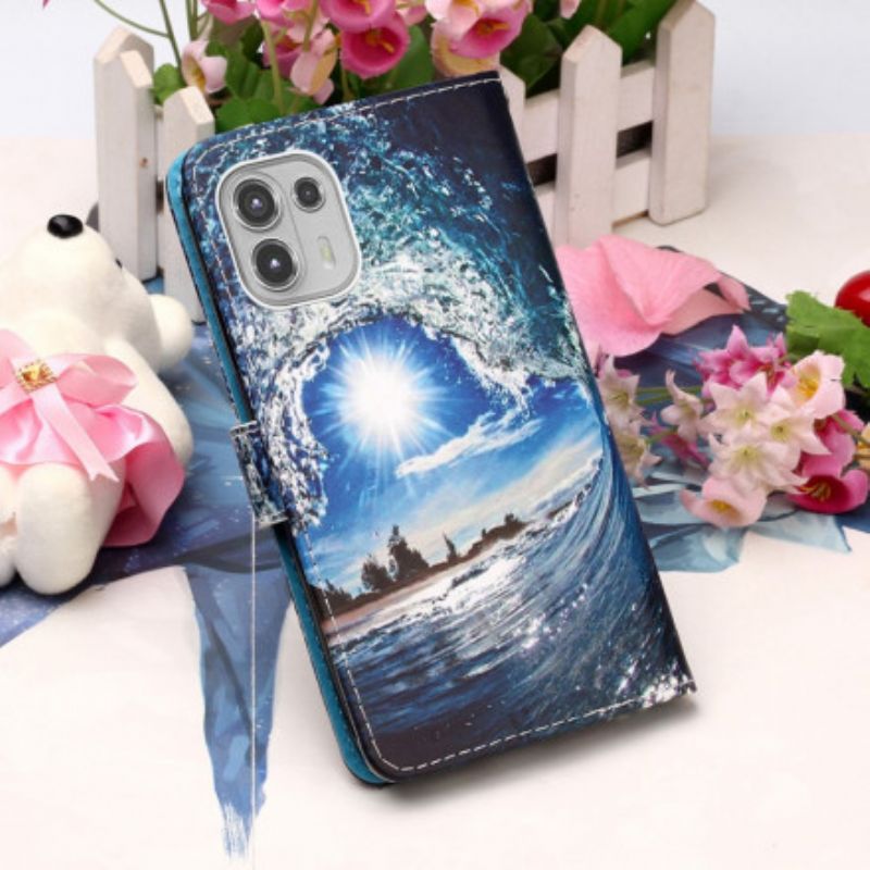 Bescherming Hoesje Motorola Edge 20 Lite Love The Wave