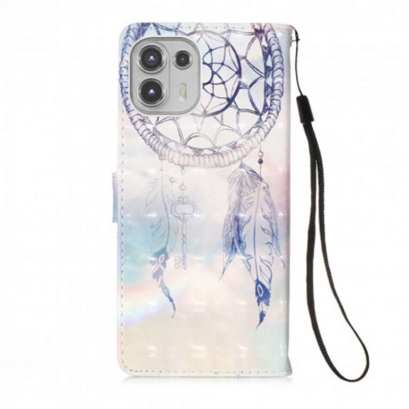 Flip Case Leren Motorola Edge 20 Lite Aquarel Dromenvanger