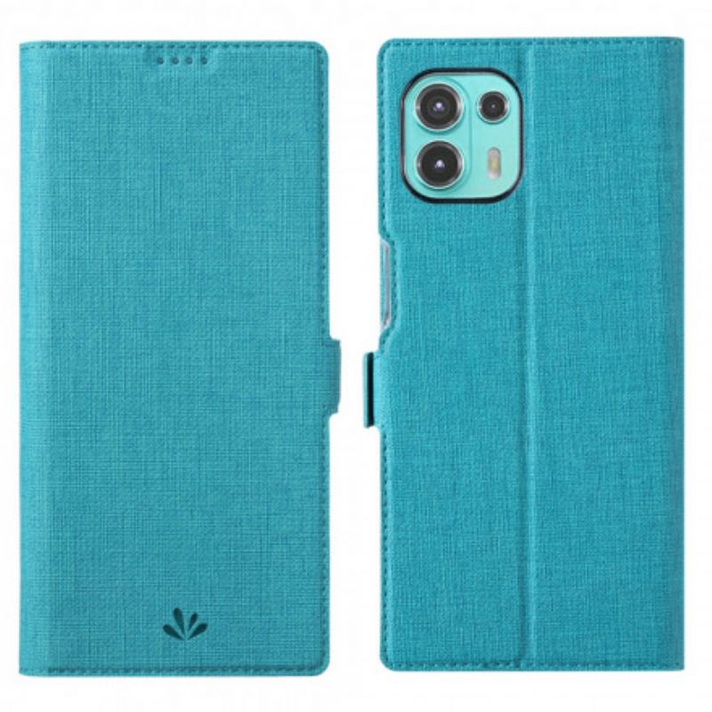 Folio-hoesje Motorola Edge 20 Lite Getextureerde Vili Bescherming Hoesje