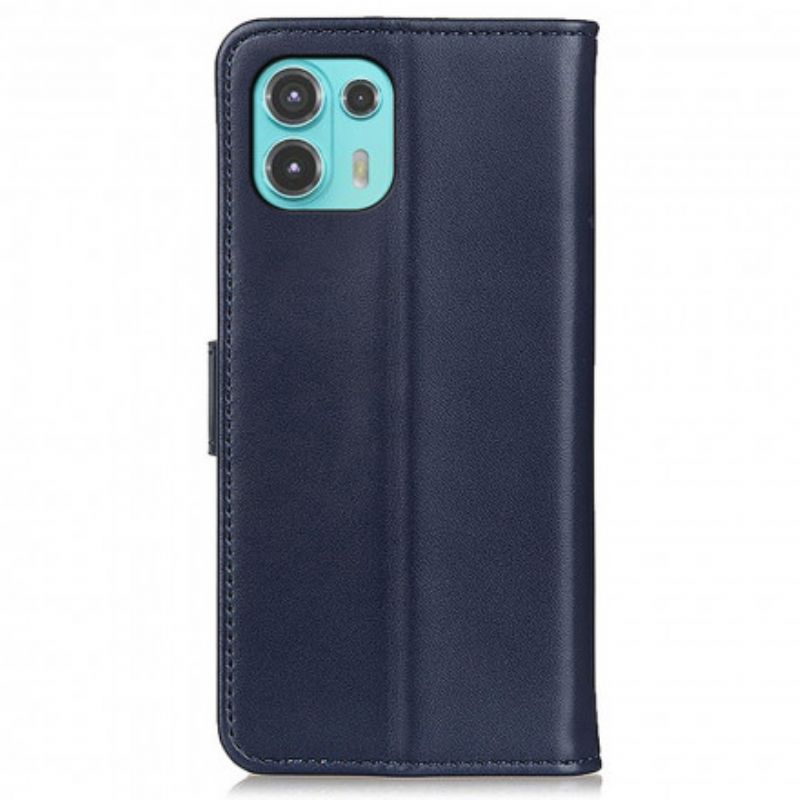 Leren Hoesje Motorola Edge 20 Lite Gewoon Kunstleer Bescherming Hoesje