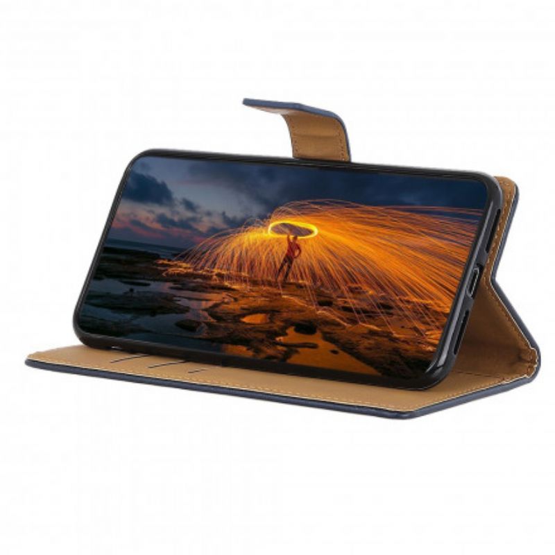 Leren Hoesje Motorola Edge 20 Lite Gewoon Kunstleer Bescherming Hoesje