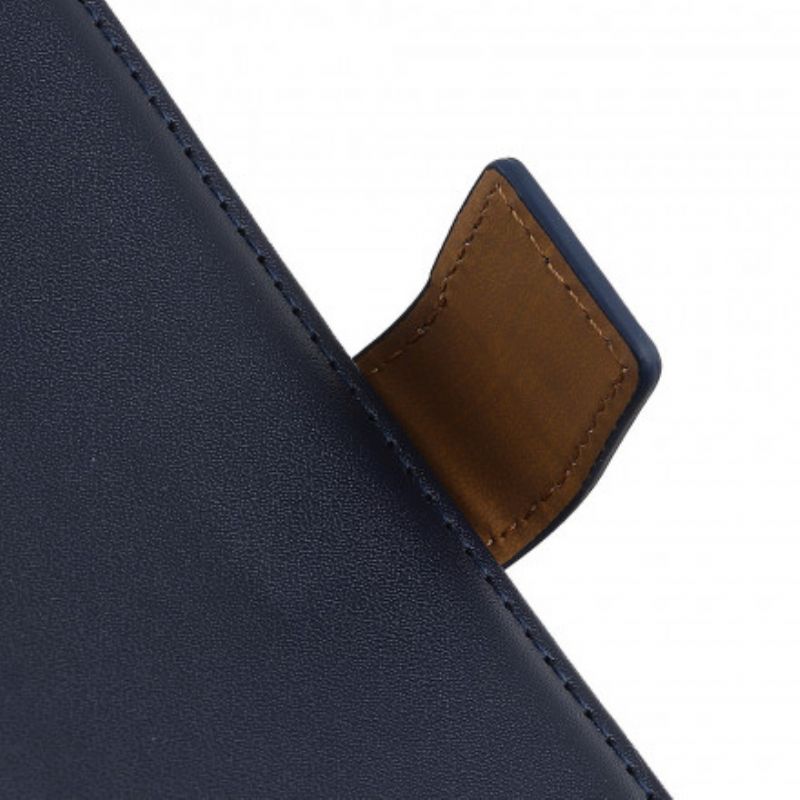 Leren Hoesje Motorola Edge 20 Lite Gewoon Kunstleer Bescherming Hoesje