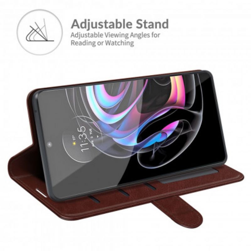 Leren Hoesje Motorola Edge 20 Lite Kunstleer Ultra