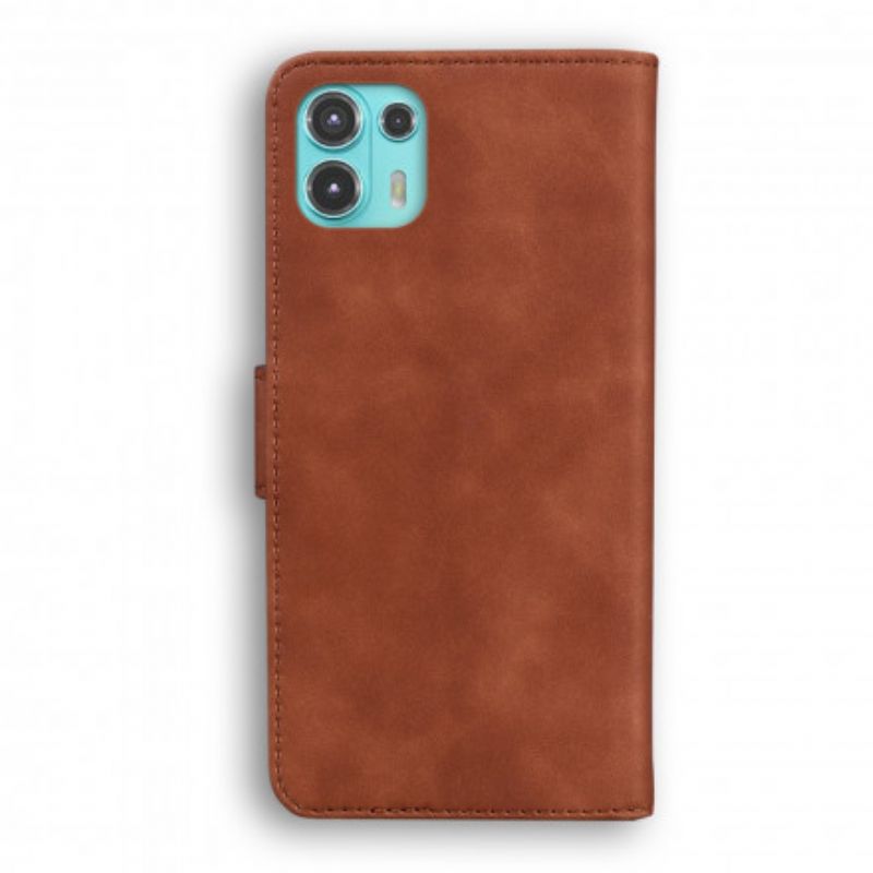 Leren Hoesje Motorola Edge 20 Lite Stijl Lederen Vintage Couture Bescherming Hoesje