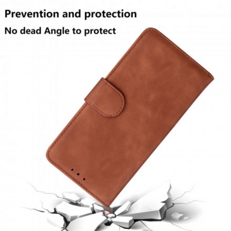 Leren Hoesje Motorola Edge 20 Lite Stijl Lederen Vintage Couture Bescherming Hoesje