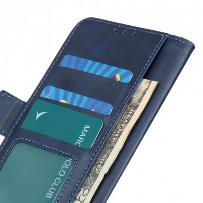 Leren Hoesje Voor Motorola Edge 20 Lite Dubbele Sluiting