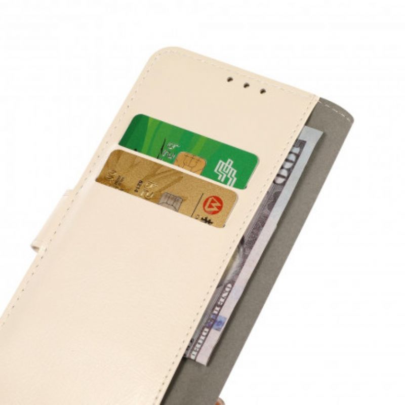 Leren Hoesje Voor Motorola Edge 20 Lite Vlinders En Bloemen Tekenen