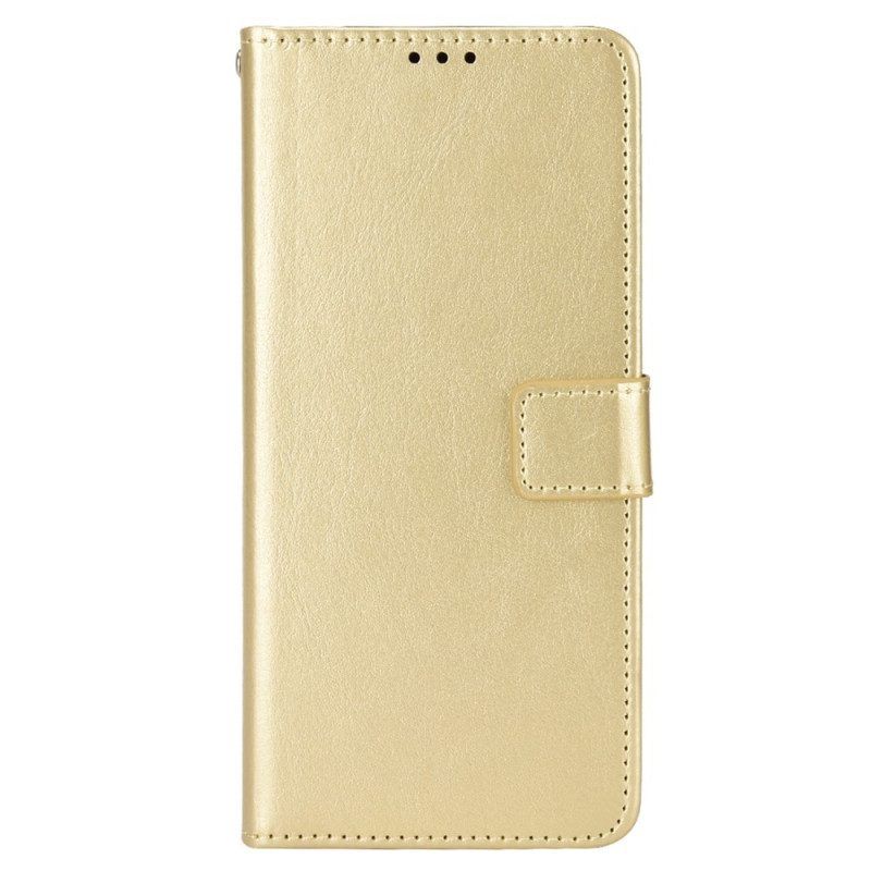 Folio-hoesje voor Oppo Reno 8 Met Ketting Faux Leather Flashy Met Riem