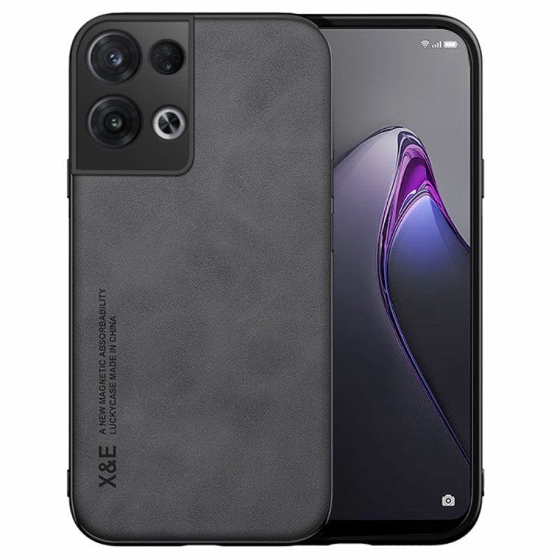 Hoesje voor Oppo Reno 8 X&e Leereffect