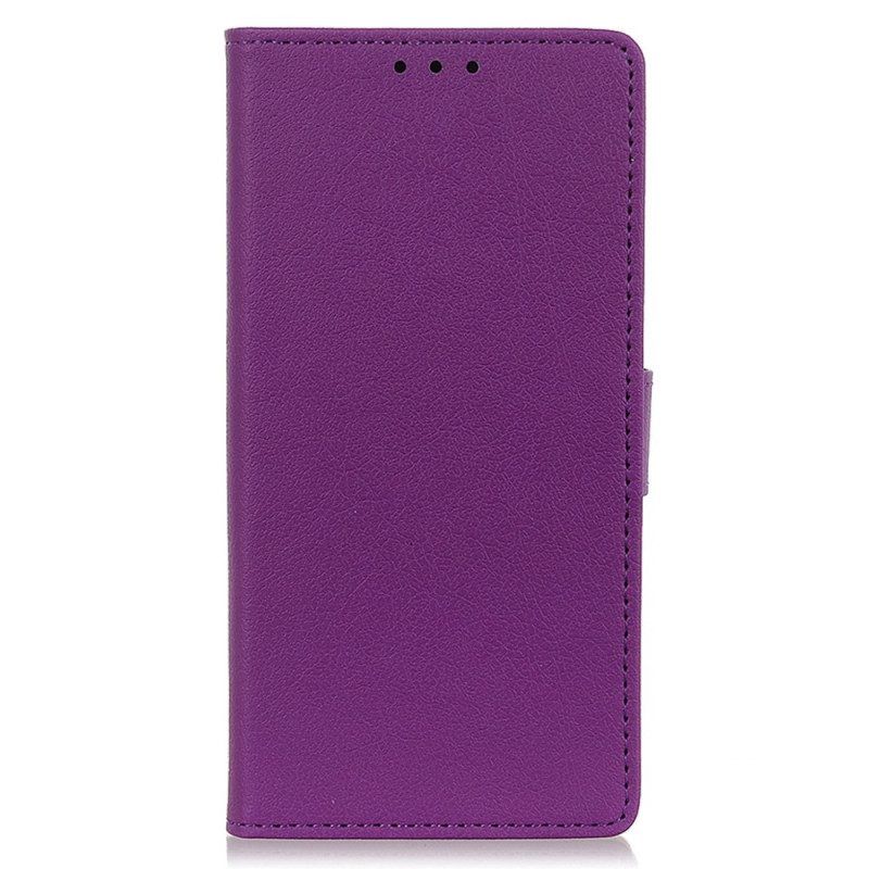 Leren Hoesje voor Oppo Reno 8 Klassiek