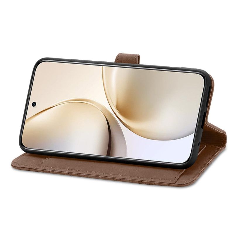 Bescherming Hoesje Realme 14 Pro Plus 5g Suède-effect Met Kantpatroon