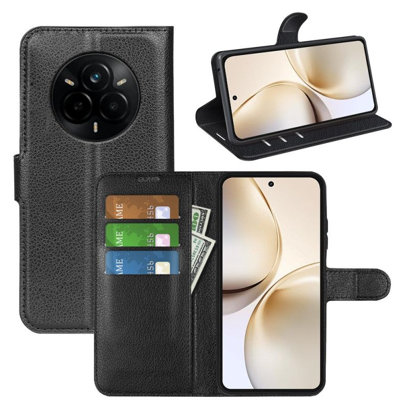 Folio-hoesje Realme 14 Pro Plus 5g Klassiek Lychee Kunstleer