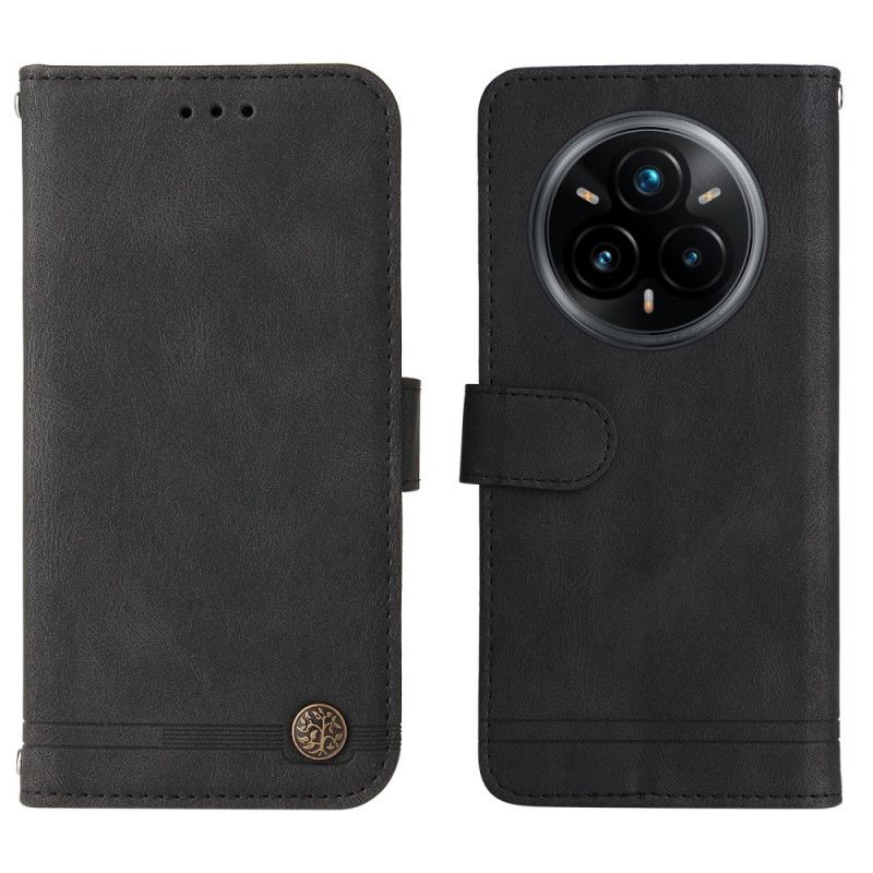 Folio-hoesje Realme 14 Pro Plus 5g Telefoonhoesje Vintage-effect Met Klinknagel