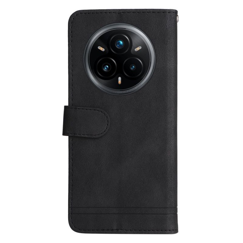 Folio-hoesje Realme 14 Pro Plus 5g Telefoonhoesje Vintage-effect Met Klinknagel