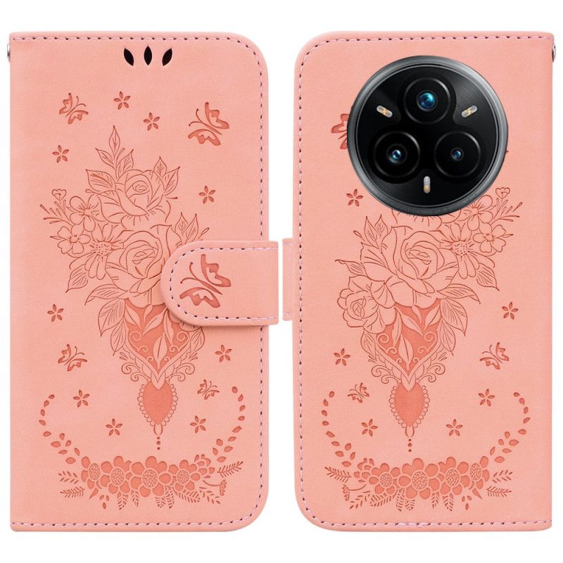 Leren Hoesje Realme 14 Pro Plus 5g Rozen