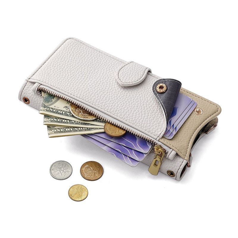 Leren Hoesje Realme 14 Pro Plus 5g Spiegel En Ketting Bescherming Hoesje