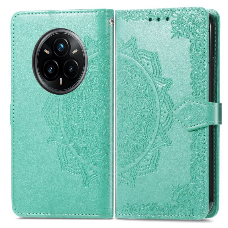 Leren Hoesje Voor Realme 14 Pro Plus 5g Barok Mandala