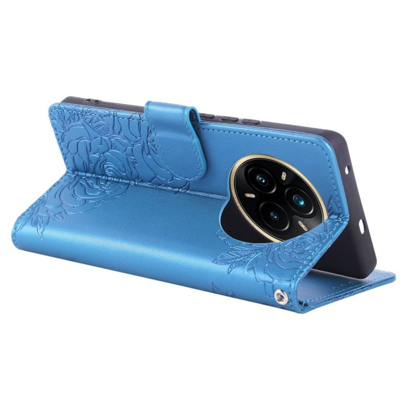 Leren Hoesje Voor Realme 14 Pro Plus 5g Kantprint