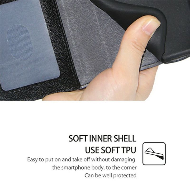 Leren Hoesje Voor Realme 14 Pro Plus 5g Portemonnee En Sluiting Bliksemschicht