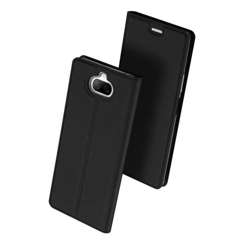 Folio-hoesje Sony Xperia 8 Donkerblauw Zwart Dux Ducis Pro Series Skin