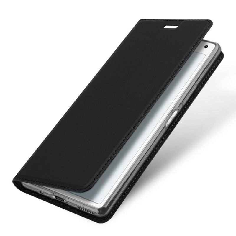 Folio-hoesje Sony Xperia 8 Donkerblauw Zwart Dux Ducis Pro Series Skin