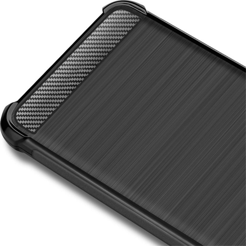 Hoesje Sony Xperia 8 Telefoonhoesje Imak Geborstelde Koolstofvezel