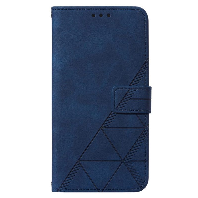 Folio-hoesje voor Xiaomi 12 Lite Driehoeken Met Lanyard