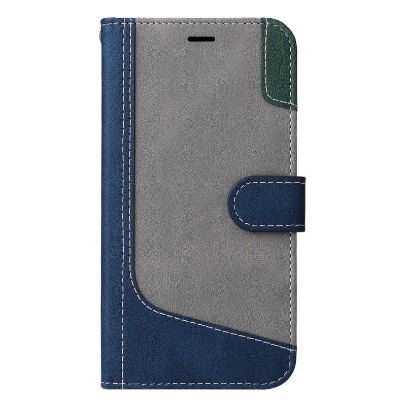 Folio-hoesje voor Xiaomi 12 Lite Tweekleurig Met Riem