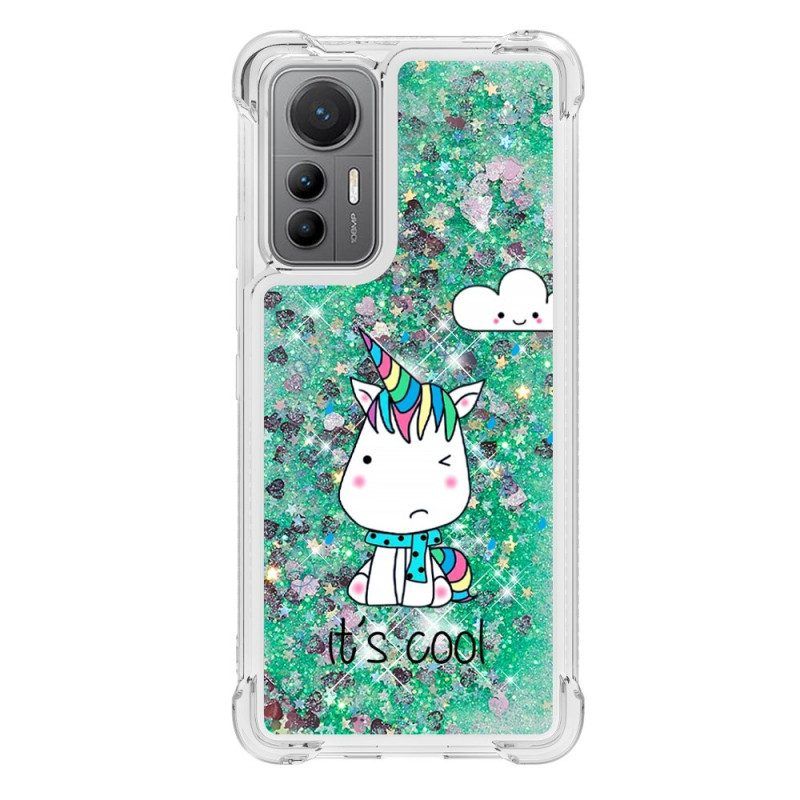 Hoesje voor Xiaomi 12 Lite Glitter Eenhoorns