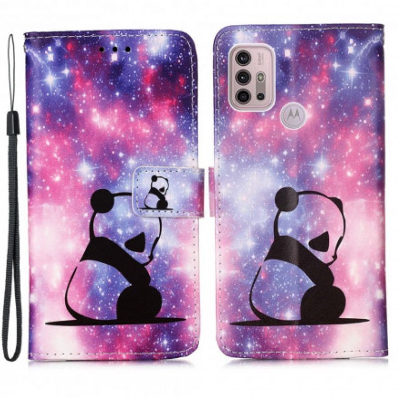 Bescherming Hoesje Moto G30 / G10 Panda Galaxy