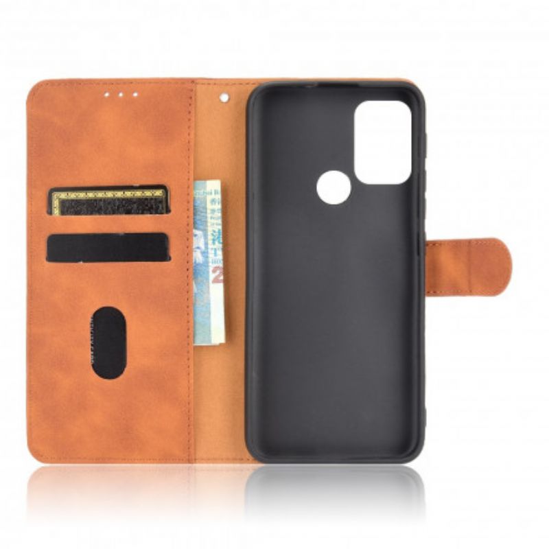 Flip Case Leren Moto G30 / G10 Huid-aanraking