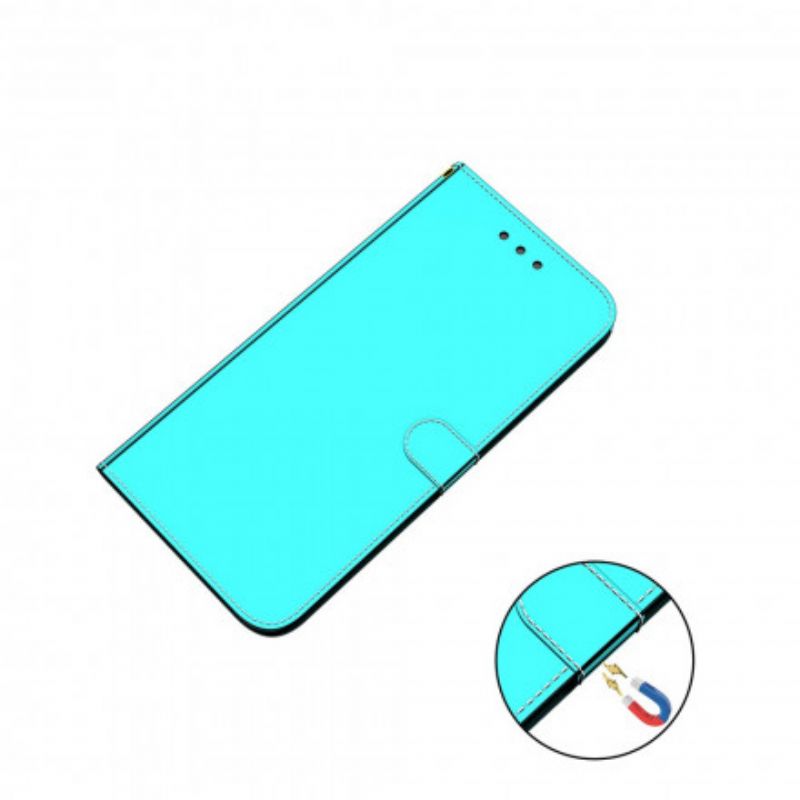 Folio-hoesje Moto G30 / G10 Spiegelkap Van Kunstleer