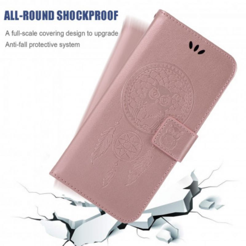 Folio-hoesje Moto G30 / G10 Telefoonhoesje Dromerige Uil