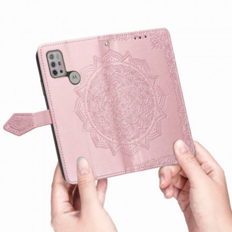 Folio-hoesje Moto G30 / G10 Telefoonhoesje Mandala Middeleeuwen