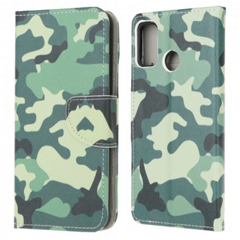 Folio-hoesje Moto G30 / G10 Telefoonhoesje Militaire Camouflage