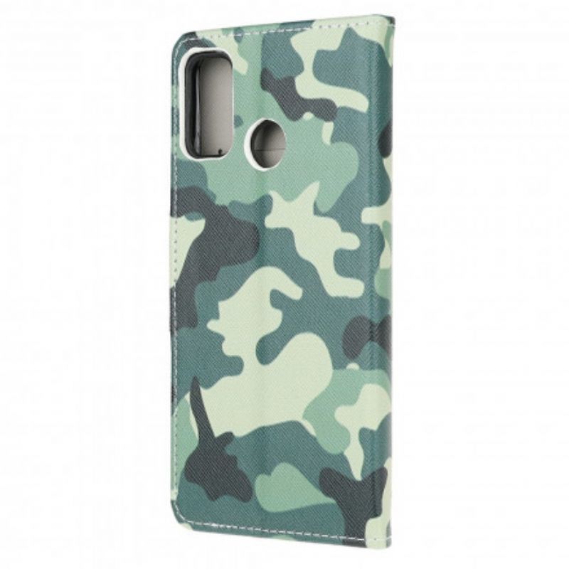 Folio-hoesje Moto G30 / G10 Telefoonhoesje Militaire Camouflage