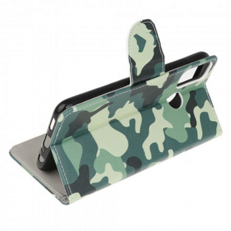 Folio-hoesje Moto G30 / G10 Telefoonhoesje Militaire Camouflage